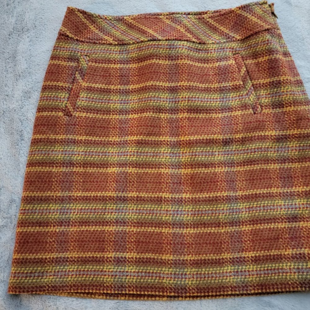 Talbots Colorful Wool Skirt